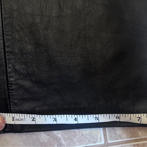 Holt Renfrew Collection wide leg leather trousers - Picture 11 of 13